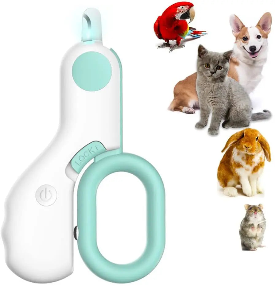 Cortador de Unhas para Cães e Gatos Com Led