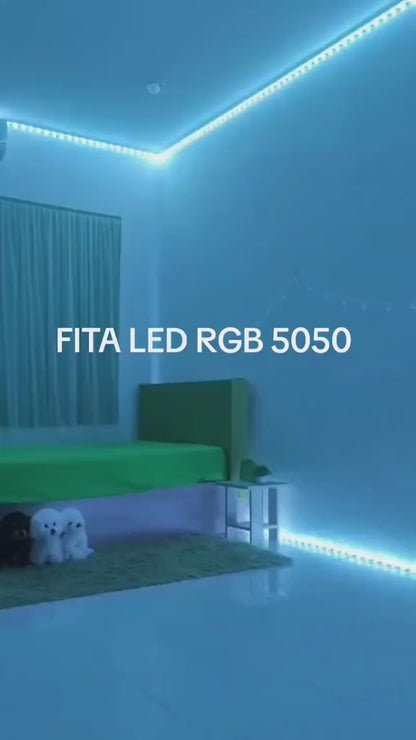 Fita Led RGB  - Rolo de 5m Com Controle